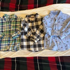 2/$10 Lot of 3 button down. Carter’s,Cat & Jack